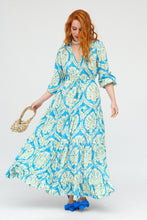 Afbeelding in Gallery-weergave laden, Damen Sommer Boho Seide Maxikleid