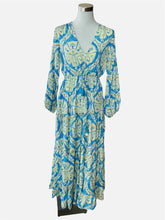 Lade das Bild in den Galerie-Viewer, Damen Sommer Boho Seide Maxikleid