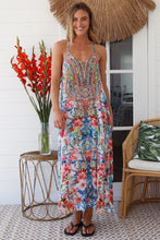 Lade das Bild in den Galerie-Viewer, Damen Boho Sommer Maxikleid aus Viskose