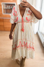 Afbeelding in Gallery-weergave laden, Damen Besticktes Boho Maxikleid