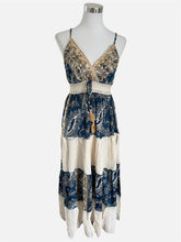 Carica l'immagine nel visualizzatore di Gallery, Damen Boho Sommer Seide Maxikleid