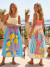 Charger l'image dans la galerie, Damen Sommer Limoncello Lobster Midikleid- Made in Italy