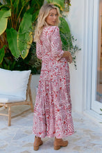 Lade das Bild in den Galerie-Viewer, Damen Boho Sommer Maxikleid mit Blumenmuster - Jaase