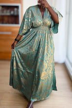 Carica l'immagine nel visualizzatore di Gallery, Damen Sommer Seide Boho Maxikleid