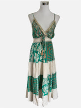Carica l'immagine nel visualizzatore di Gallery, Damen Boho Sommer Seide Maxikleid