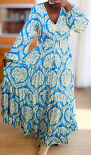 Afbeelding in Gallery-weergave laden, Damen Sommer Boho Seide Maxikleid