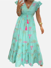 Lade das Bild in den Galerie-Viewer, Damen Sommer Boho Maxikleid