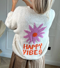 Load image into Gallery viewer, Ladies Cardigan Happy Vibes