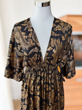 Carica l'immagine nel visualizzatore di Gallery, Damen Sommer Seide Boho Maxikleid