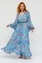 Afbeelding in Gallery-weergave laden, Damen Sommer Boho Seide Maxikleid