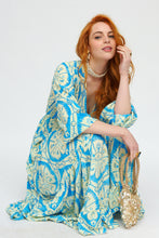 Afbeelding in Gallery-weergave laden, Damen Sommer Boho Seide Maxikleid