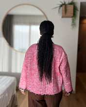 Afbeelding in Gallery-weergave laden, Damen Frühling Sommer Steppjacke mit Leopardenmuster - Made in Italy