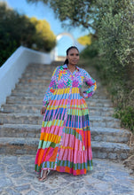 Lade das Bild in den Galerie-Viewer, Gold & Silver Cuba Sommer Maxikleid