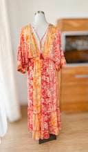 Afbeelding in Gallery-weergave laden, Damen Boho Sommer Seide Maxikleid