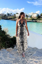 Carica l'immagine nel visualizzatore di Gallery, Damen Ibiza Boho Rückenfreies Maxikleid