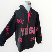 Load image into Gallery viewer, Women's Fall Winter Oversized Yes Sweatshirt - Made in Italy