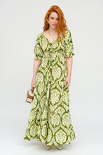 Afbeelding in Gallery-weergave laden, Damen Boho Seide Maxikleid