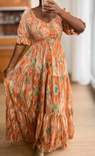 Afbeelding in Gallery-weergave laden, Damen Boho Seide Maxikleid