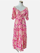 Carica l'immagine nel visualizzatore di Gallery, Damen Boho Seide Maxikleid