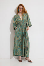 Carica l'immagine nel visualizzatore di Gallery, Damen Sommer Seide Boho Maxikleid
