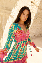 Afbeelding in Gallery-weergave laden, Piti Cuiti Ibiza Boho Maxikleid mit Blumen Muster