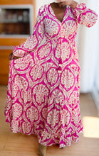 Afbeelding in Gallery-weergave laden, Damen Sommer Boho Seide Maxikleid