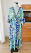 Afbeelding in Gallery-weergave laden, Damen Boho Sommer Seide Maxikleid