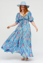 Afbeelding in Gallery-weergave laden, Damen Boho Seide Maxikleid