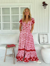Carica l'immagine nel visualizzatore di Gallery, Damen Boho Sommer Maxikleid mit Blumenmuster - Jaase