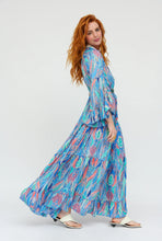 Afbeelding in Gallery-weergave laden, Damen Sommer Boho Seide Maxikleid