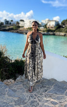 Carica l'immagine nel visualizzatore di Gallery, Damen Ibiza Boho Rückenfreies Maxikleid