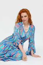 Afbeelding in Gallery-weergave laden, Damen Sommer Boho Seide Maxikleid