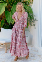 Lade das Bild in den Galerie-Viewer, Damen Boho Sommer Maxikleid mit Blumenmuster - Jaase