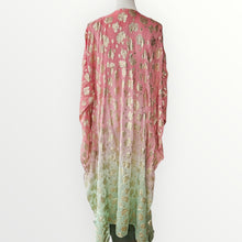 Lade das Bild in den Galerie-Viewer, Damen Boho Sommer Ibiza Kaftan Kleid mit Goldprint