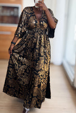 Carica l'immagine nel visualizzatore di Gallery, Damen Sommer Seide Boho Maxikleid