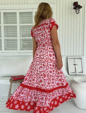 Carica l'immagine nel visualizzatore di Gallery, Damen Boho Sommer Maxikleid mit Blumenmuster - Jaase