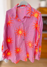 Afbeelding in Gallery-weergave laden, Damen Musselin Hemd Sonne Pink