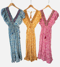 Carica l'immagine nel visualizzatore di Gallery, Damen Sommer Ibiza Boho Seide Maxikleid