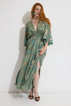 Carica l'immagine nel visualizzatore di Gallery, Damen Sommer Seide Boho Maxikleid