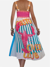 Charger l'image dans la galerie, Damen Sommer Limoncello Lobster Midikleid- Made in Italy