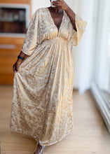 Carica l'immagine nel visualizzatore di Gallery, Damen Sommer Seide Boho Maxikleid