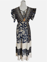 Carica l'immagine nel visualizzatore di Gallery, Damen Boho Sommer Seide Maxikleid