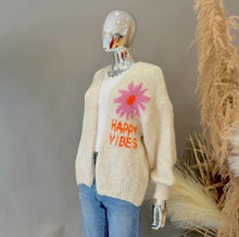 Load image into Gallery viewer, Ladies Cardigan Happy Vibes