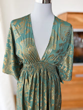 Charger l'image dans la galerie, Damen Sommer Seide Boho Maxikleid