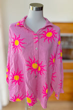 Afbeelding in Gallery-weergave laden, Damen Musselin Hemd Sonne Pink