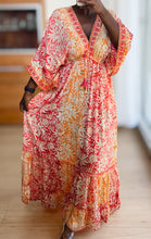 Afbeelding in Gallery-weergave laden, Damen Boho Sommer Seide Maxikleid