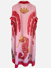 Lade das Bild in den Galerie-Viewer, Damen Sommer bedrucktes Hemdblusenkleid -Made in Italy