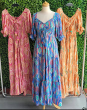 Afbeelding in Gallery-weergave laden, Damen Boho Seide Maxikleid