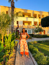 Afbeelding in Gallery-weergave laden, Damen Sommer Kurzes Top und Hose mit Blumenprint