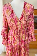 Afbeelding in Gallery-weergave laden, Damen Sommer Boho Seide Maxikleid